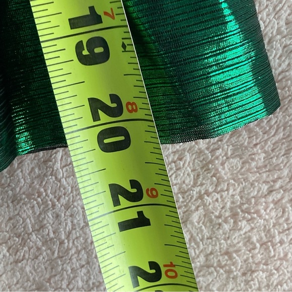 Pomander Place Lilith Dress-Emerald Green Crinkle Lurex-Women’s S & M-Formal-NEW - Picture 15 of 16